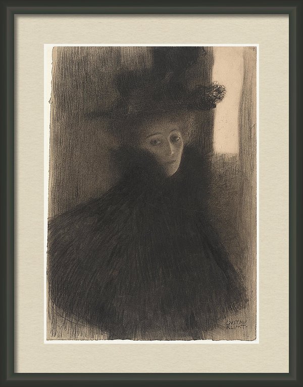 portrait-of-a-lady-with-cape-and-hat-gustav-klimt