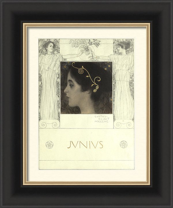 Gustav Klimt Junius Framed Print