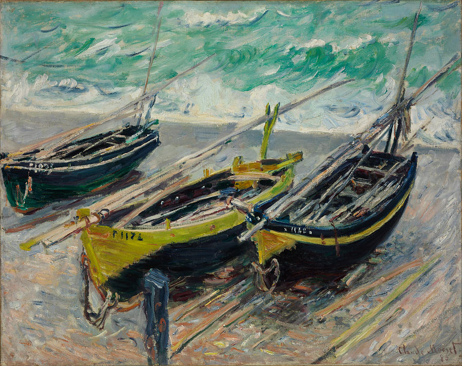 Claude Monet Three Fishing Boats